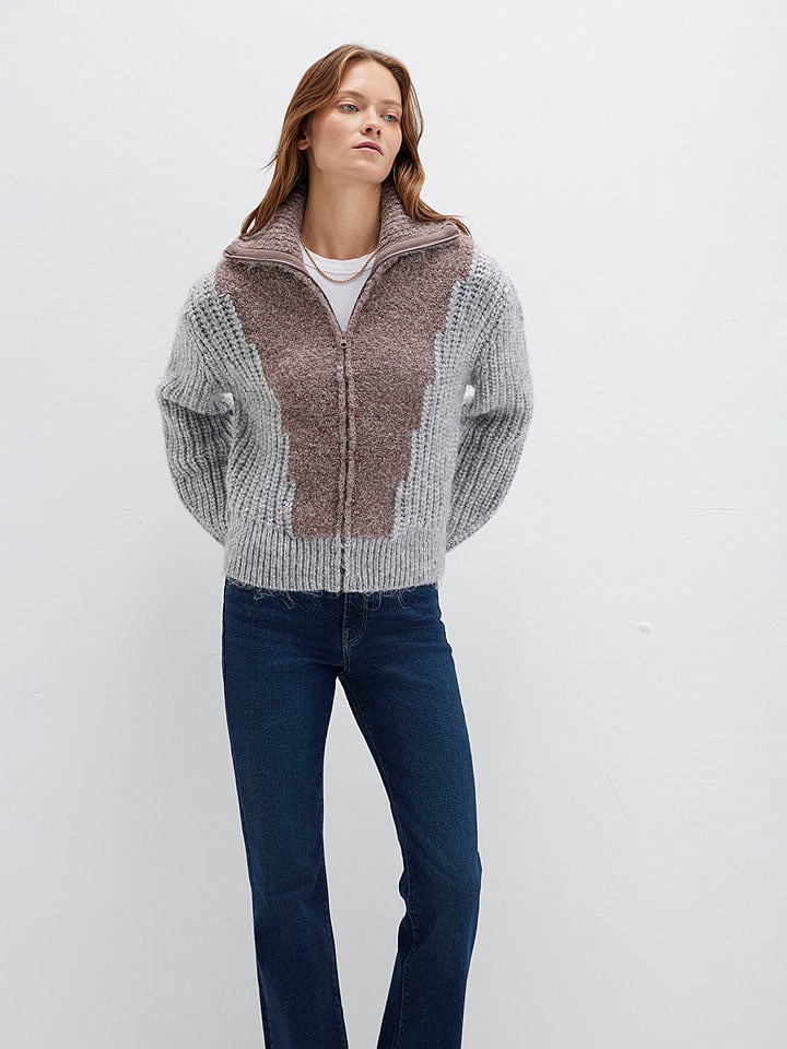 MAVI Cardigan in Hellgrau/ Rosa - S