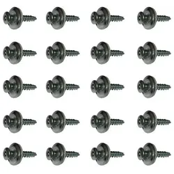 1 Pack á 20 Stück Spenglerschrauben anthrazit mit Dichtscheibe V2A, Abmessung 4,5x20