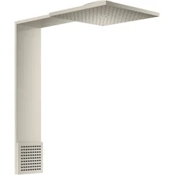 hansgrohe AXOR ShowerComposition Brausenmodul 250/250, 2-jet, mit Schulterbrause, Ausladung 488mm, 12594800, Farbe: Edelstahl-Optik