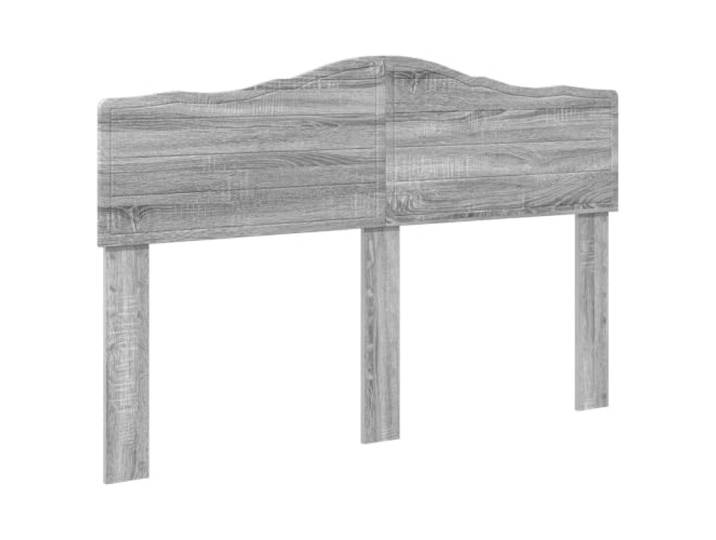 Makastle Kopfteil Grau Sonoma Holzwerkstoff 163x90 cm Pflegeleichte Oberfläche