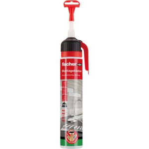Fischer Montagekleber GOW Der Alleskönner, 200ml, Baukleber, wasserfest & flexibel, weiß