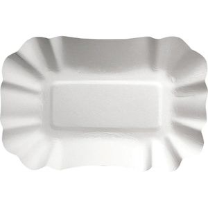Papstar Pappschalen 11303 pure, aus Pappe, für Pommes, 14 x 9cm, 250 Stück