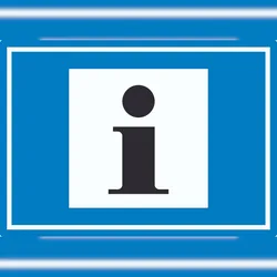 HB-Druck Information Symbol Aufkleber A1 (594x841mm)