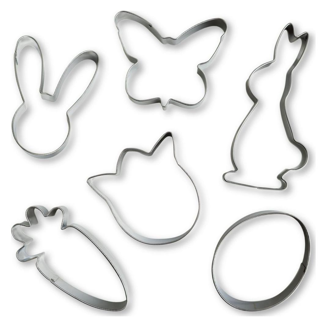 Papierdrachen 6 Keks-Ausstecher Ostern Set 3 (B015-001-003)
