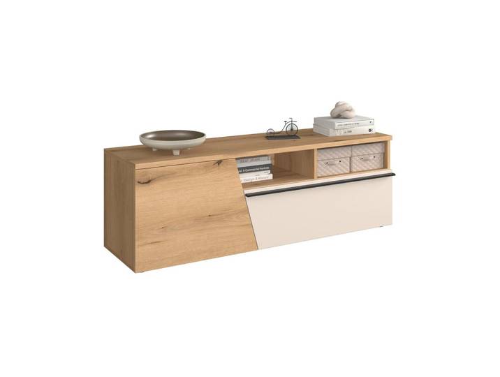 TV-Lowboard Venedig NEW Eichefarben/Kaschmir B: 140 cm