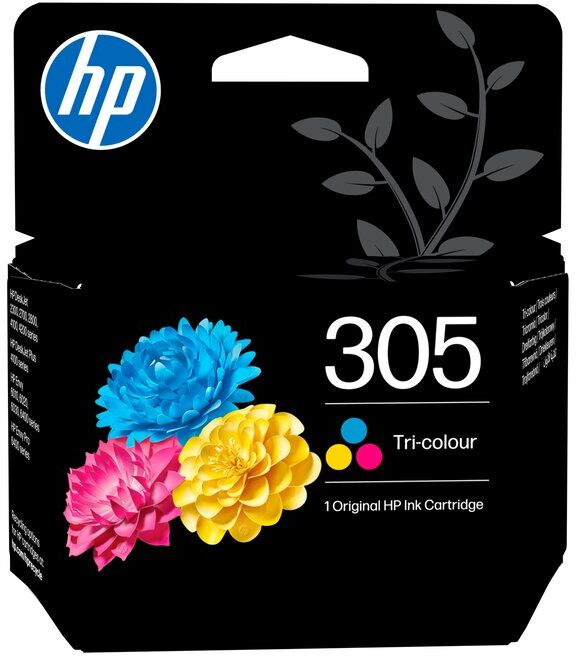 TINTEIRO HP 305 TRICOLOR 3YM60AE NOVO