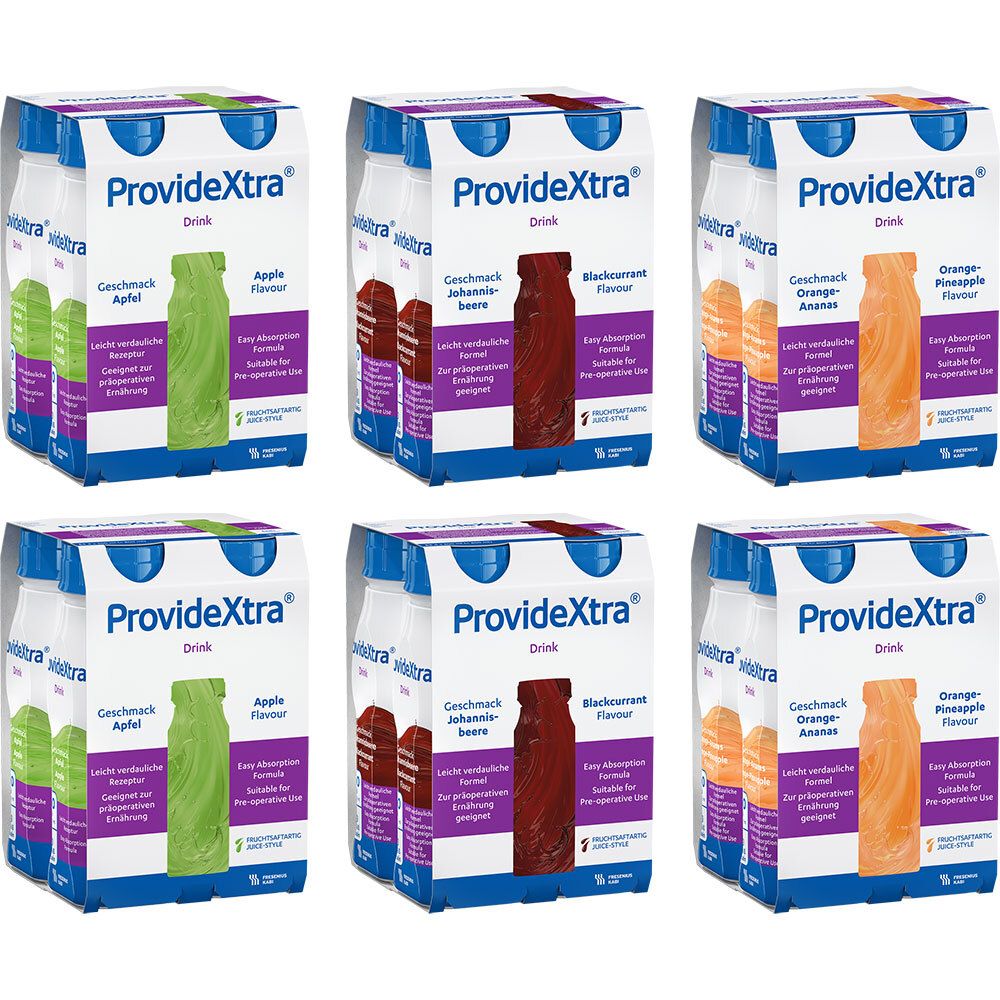 Provide Xtra Drink Mischkarton Trinkflasche 24x200 ml Lösung