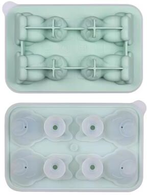 Inspired Finds 3D Cat Ice Block Mold Flexible BPA Free Silicone Ice Mold For Drinks & Cocktails green