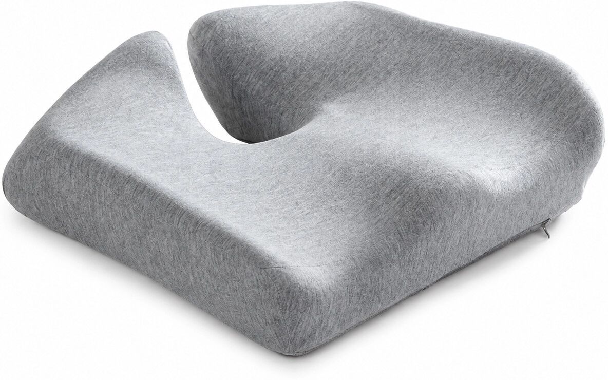 INF Memory Foam Lendenwirbelstütze Sitzkissen mit Bezug - Ergonomischer Komfort für Büro & Zuhause