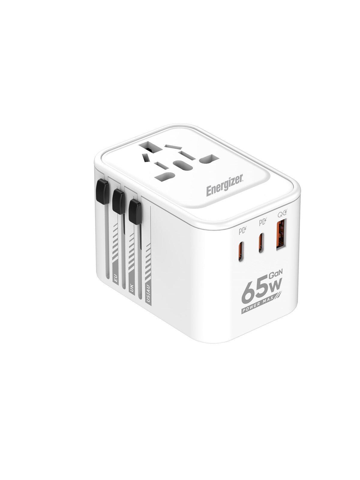 Energizer Globales Reiseladegerät - 65W - PD (2xUSB-C + USB-A)
