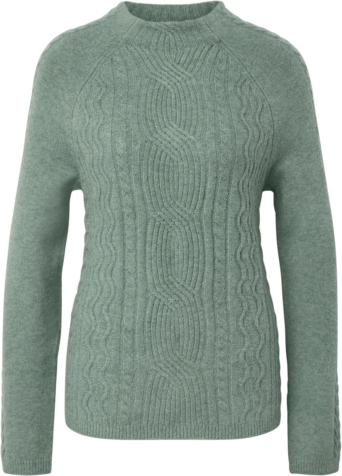 Tchibo - Grobstrickpullover mit Zopfmuster - Damen - Gr. XL - grün