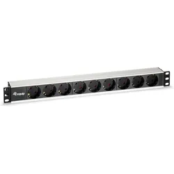 equip 9-Outlet German Power D Unit, Notebook Ersatzteile, Schwarz, Silber