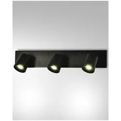 Fabas Luce Modo Spot GU10 3X35W Aluminiumdruckguss Schwarz