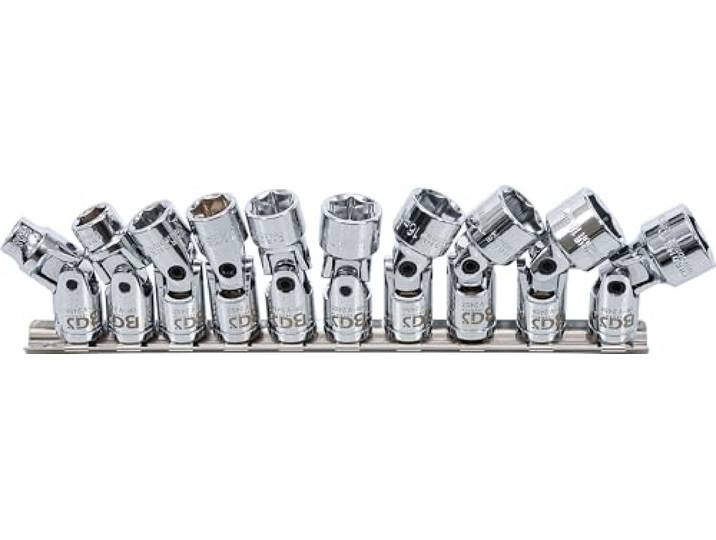 BGS 205 Jeux de douilles articulées 10 mm (3/8\ ) 10-19 mm 10 pièces