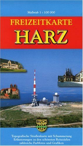 Bernhard Spachmüller - Freizeitkarte Harz 1: 100 000: Topografische Straßenkarte mit Schummerung, Erläuterungen zu den schönsten Reisezielen - Preis vom 09.10.2026 07:28:09 h
