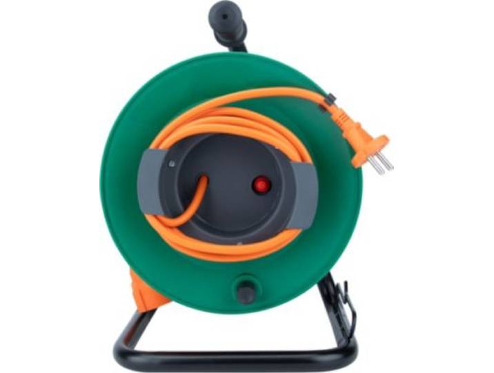 Zenitech - Multiprise Jardin Ip20 25m 2x1.5 1x16a +Guide Cable
