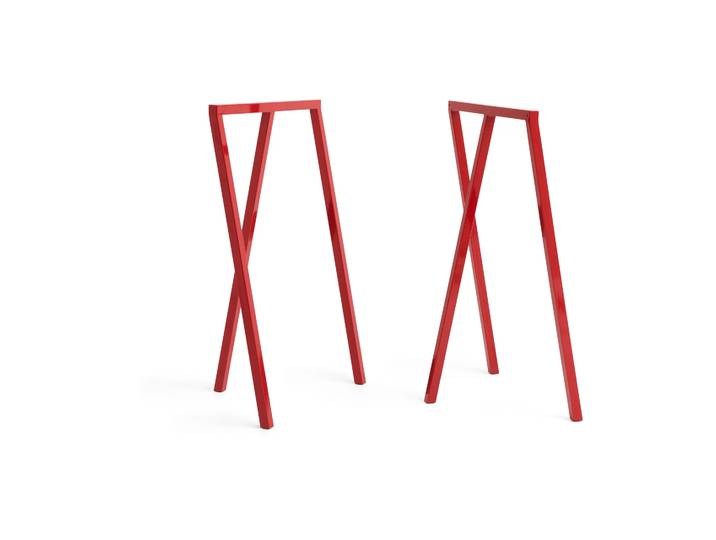 HAY Loop Stand Frame Beinständer 95 cm 2er Pack Maroon red