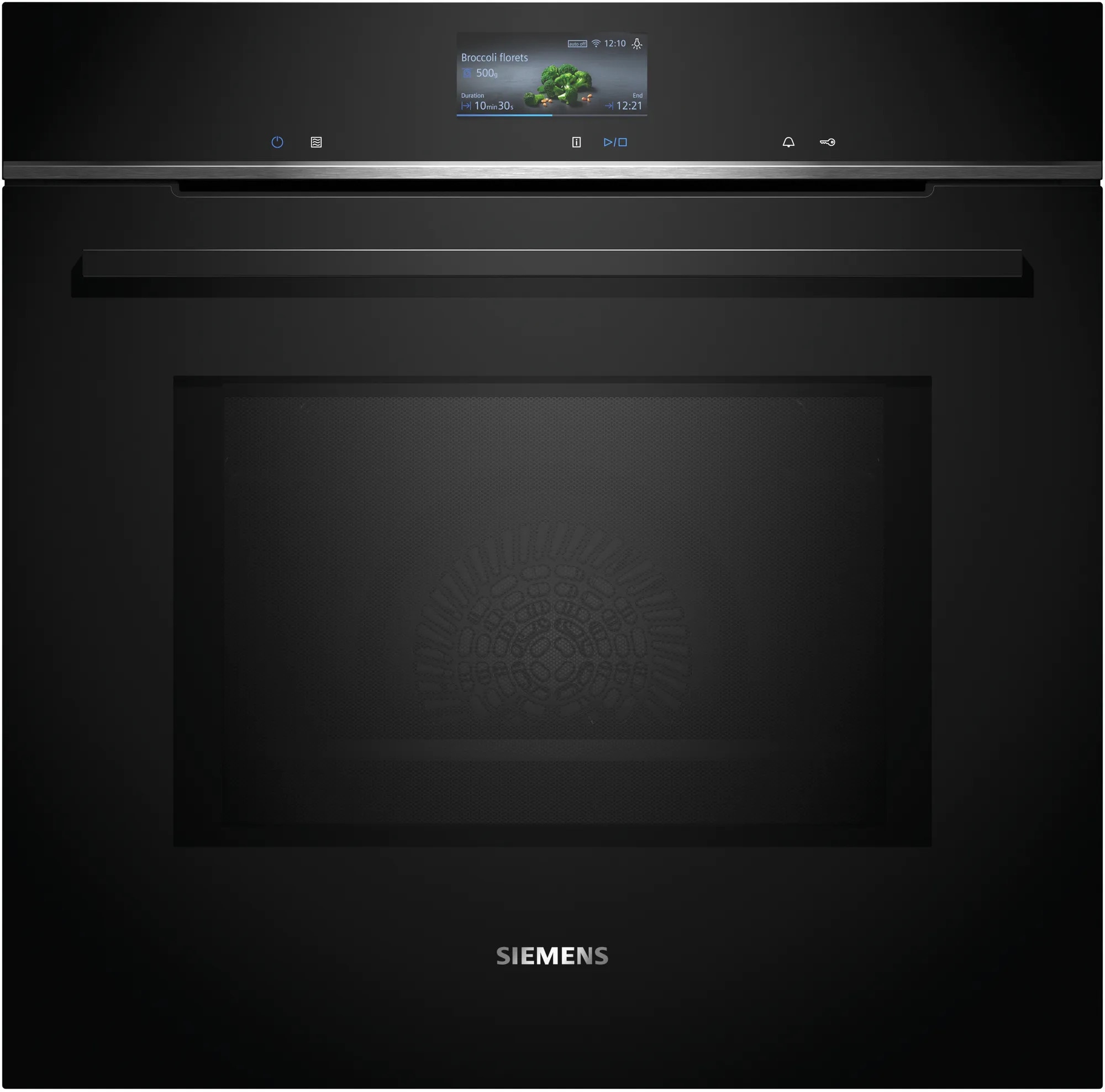 Siemens HM776GKB1 iQ700 Einbaubackofen, 67 l Volumen, bis 300 °C, Mikrowellenfunktion