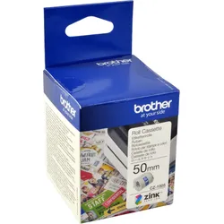 Brother PT Endlosetiketten CZ-1005  weiß  5m x 50mm  1 Rolle