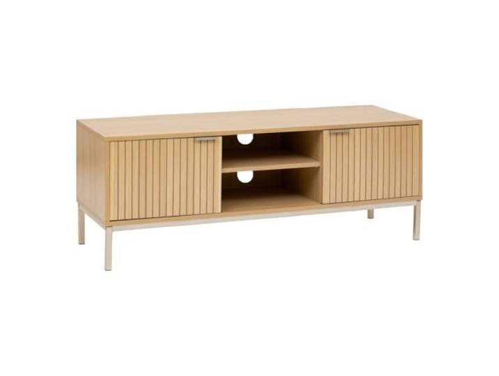5 five simply smart 5five – Tasso TV-Möbel mit 2 Schränken, Holzoptik – Soft-Close-Funktion – Kabelmanagement – ​​2 Ablagen – Wohnzimmer, Schlafzimmer