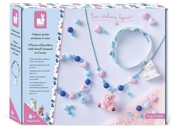 Les ateliers bijoux : 3 Bijoux Petits Animaux à Créer - Janod