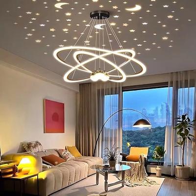 moderne pendelleuchte led projektor licht künstlerische atmosphäre am ganzen himmel sterne high-end licht luxus schlafzimmer sterne lampe