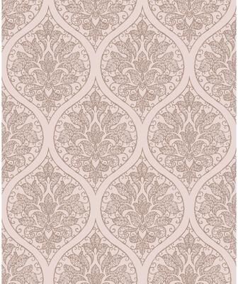 Galerie Wallcoverings Emporium 3D Embossed Ogee Damask Non-woven Metallic Wallpaper Roll