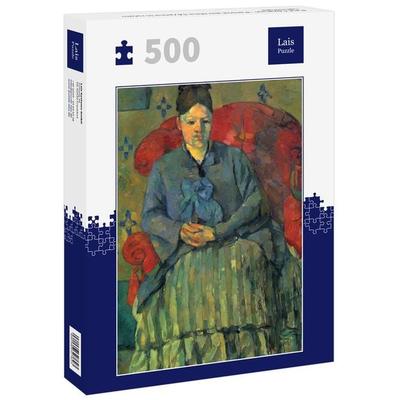 Lais Puzzle Paul Cézanne - Porträt der Mme Cézanne in rotem Lehnstuhl 500 Teile