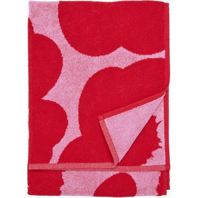 Handtuch MARIMEKKO "UNIKKO", rot (rosa,rot), B:50cm L:70cm, Frottee, Obermaterial: 100% Baumwolle, Handtücher, 100% Baumwolle, angenehm weich, 50 x 70 cm