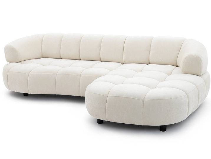 Ecksofa BOBOCHIC LOVELY Stoff beige