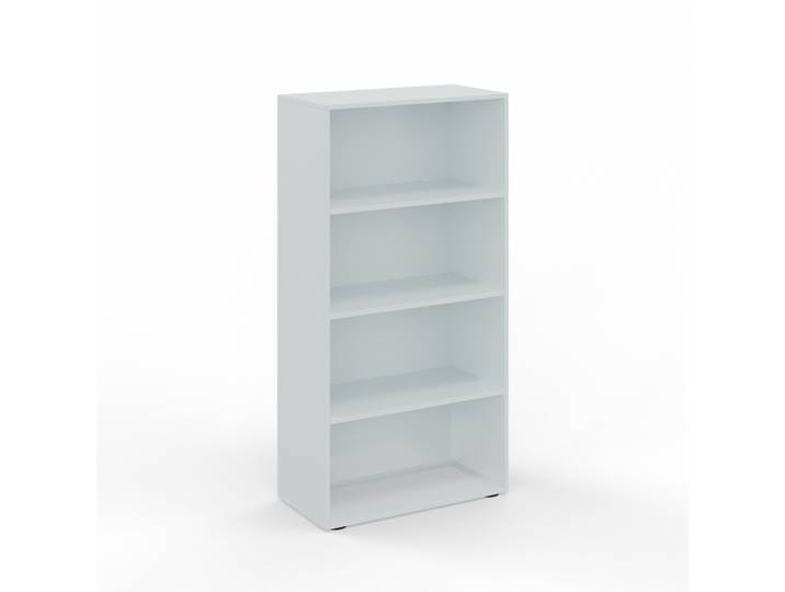 Regal Tradingzone GO Swiss 80.0 x 40.0 cm, Weissgrau/Weissgrau, 4 Ordner hoch, Neu - Optimal für Büro und Organisation