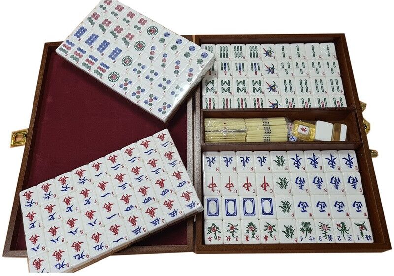 Loisirs Nouveaux Mahjong Complet Boîte bois luxe