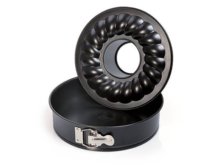 Kaiser- Moule à manqué - 2 fonds - D: 26 cm - noir