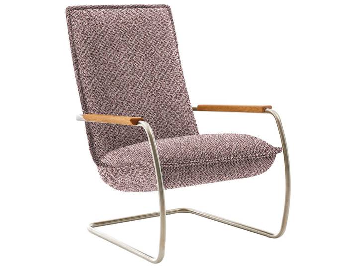 Livetastic Sessel, Rosa, Holz, Wildeiche, massiv, 76x105x87 cm, Goldenes M, Made in Germany, Dgm, Wohnzimmer, Sessel, Sonstige Sessel