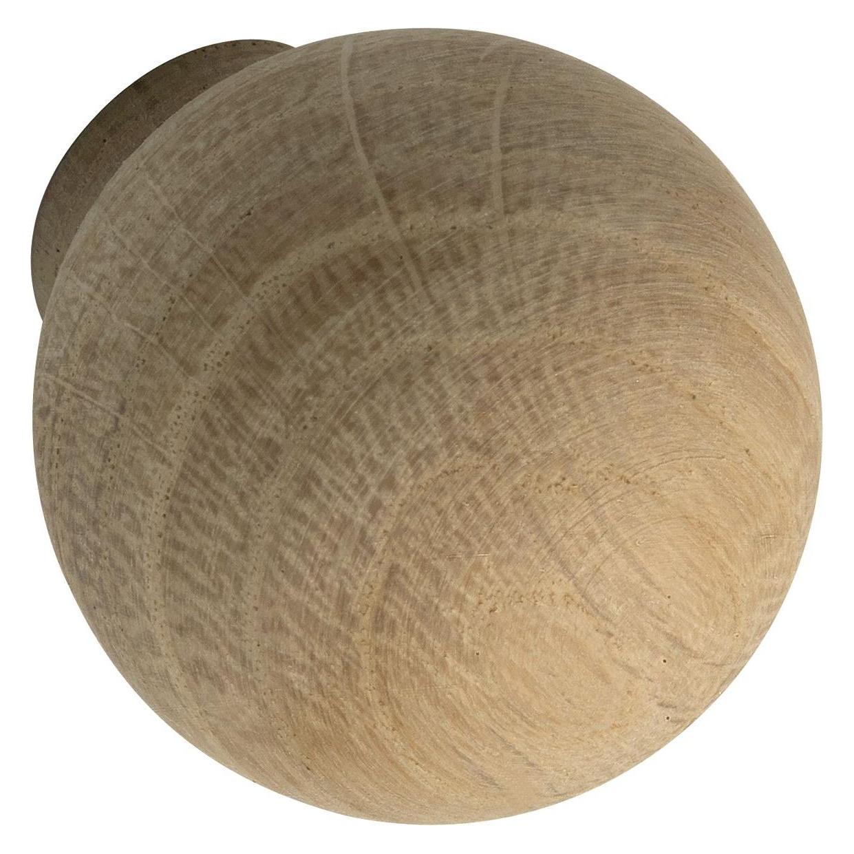 Alles im griff Schrankknopf Olwen Griff ø 30 mm Tiefe 34 mm Möbelknopf Türknauf Eiche roh (42733992)
