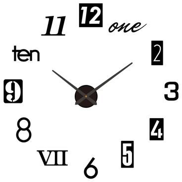 Inspire Essentials Large 3D Wall Clock Luminous DIY Modern Silent Wall Decor 20