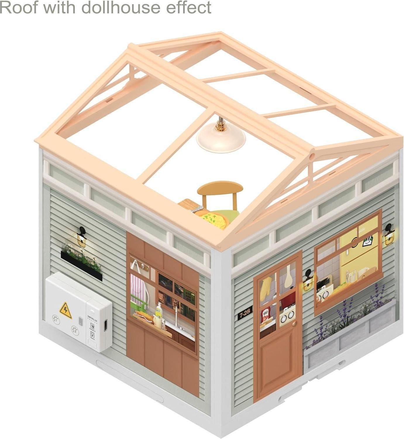 Rolife Miniatuurhuis Bouwset Super World Poppenhuis met meubels en accessoires