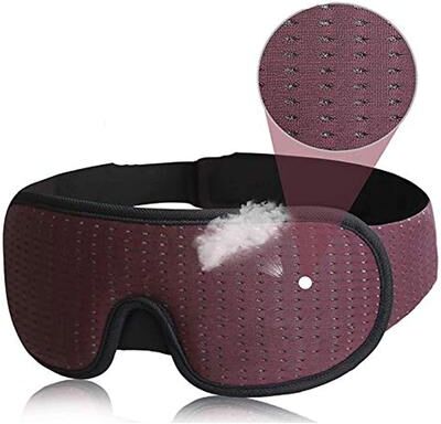 Uplift Treasures 3D Soft Padded Sleep Eye Mask Blindfold purple