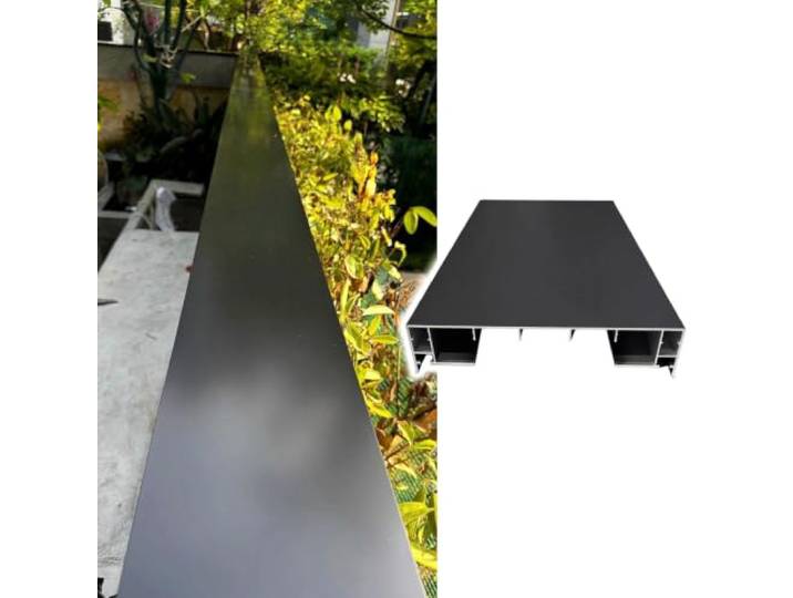 Abdeckplatten für Stützmauern aus Stein – wasserfest und rostfrei Mit Lichtstreifenkanälen aus Metall für die Wandoberseite, passend für 5,5–8,6'', 8,6–11'', 10–12''
