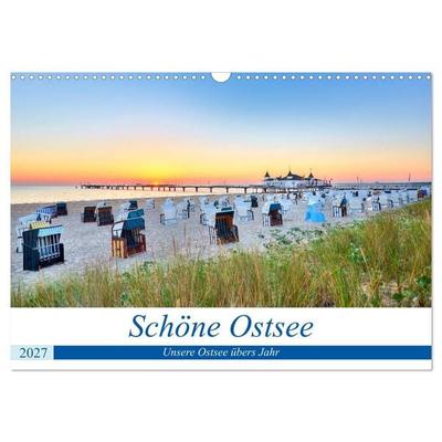 Schöne Ostsee - Impressionen übers Jahr (Wandkalender 2027 DIN A3 quer), CALVENDO Monatskalender