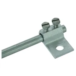 DEHN Klemmschuh Al m. Bohrung 347205 Al mit Bohrung 10,5mm f Rd 7-10mm