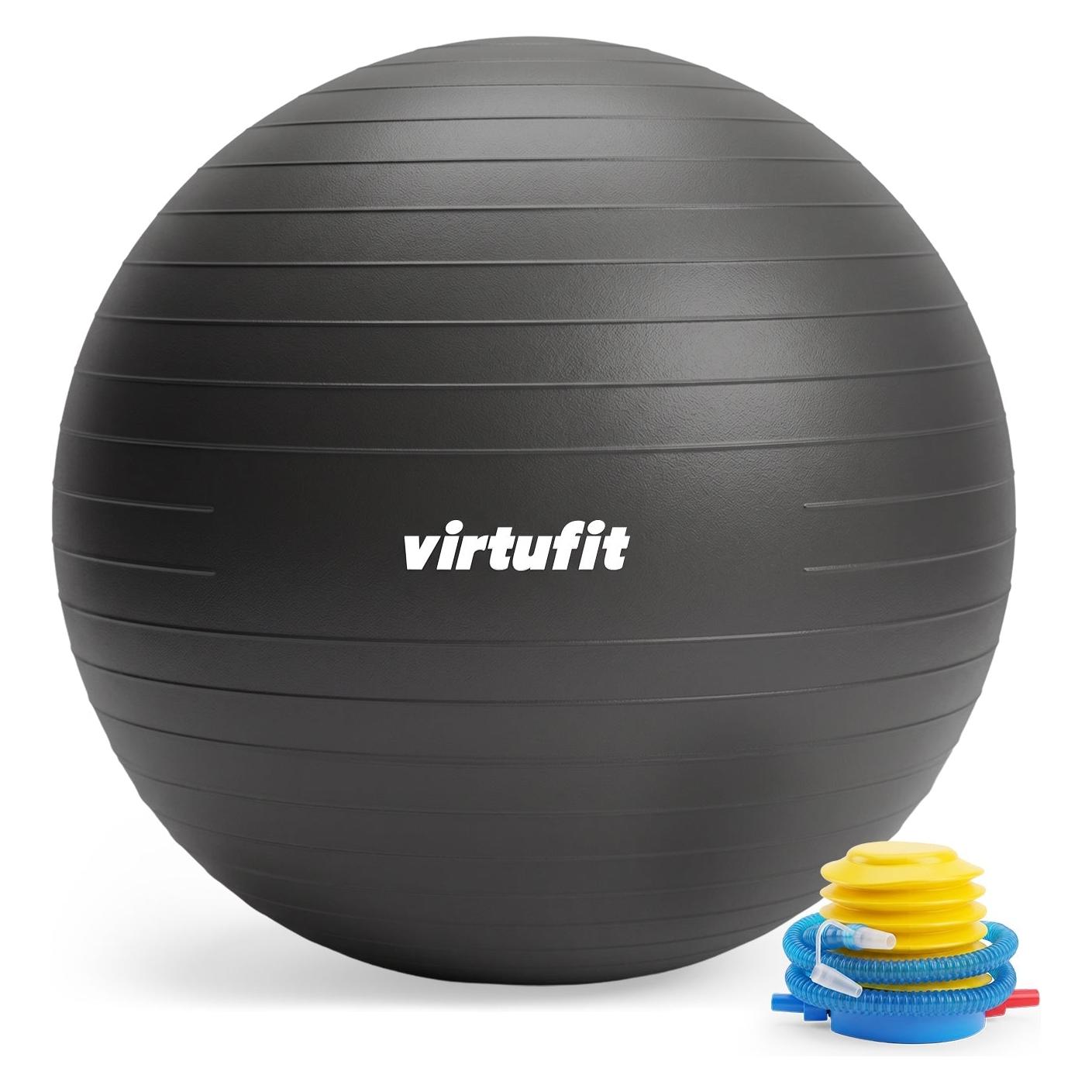 Virtufit Anti-Burst Fitness Ball Pro - Palla da ginnastica con pompa - 65 cm (65 cm) (19678)