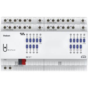 Theben Schaltaktor BM 12 T KNX, 4940235, für Smart Home, 12 Kanäle, potentialfrei, für Hutschiene, KNX