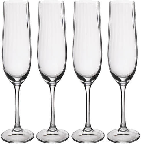 Mikasa Treviso Set of 4 Flute Glasses