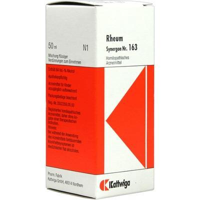 Kattwiga Arzneimittel GmbH SYNERGON KOMPLEX 163 Rheum Tropfen 50 ml 01856542