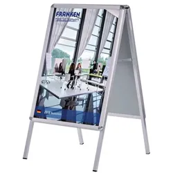 Franken Kundenstopper »BSA0« A0 grau, 89x144x98 cm