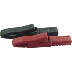 Hirschmann Test & Measurement AK 2 S Set Krokodilklemmen-Set Steckanschluss 4 mm Ohne Messkategorie Schwarz, Rot 972603001