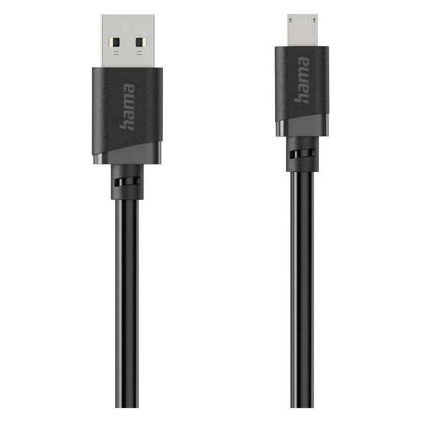 Hama Ladekabel, USB-A - Micro-USB, 3 m, Schwarz (3 m, USB 2.0) (00201805)