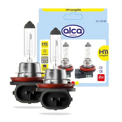 ALCA Glühlampe Halogenlampe H11 12V 55W 2Stk. 720310