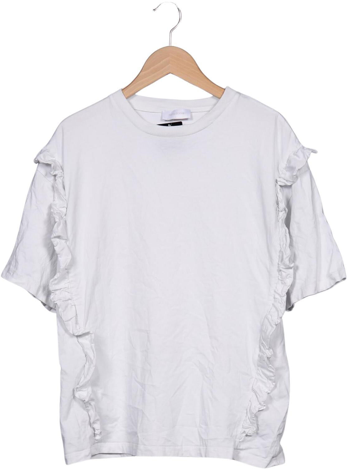 Mama Licious Damen T-Shirt, Weiß, Gr. L, Baumwolle - Second Hand